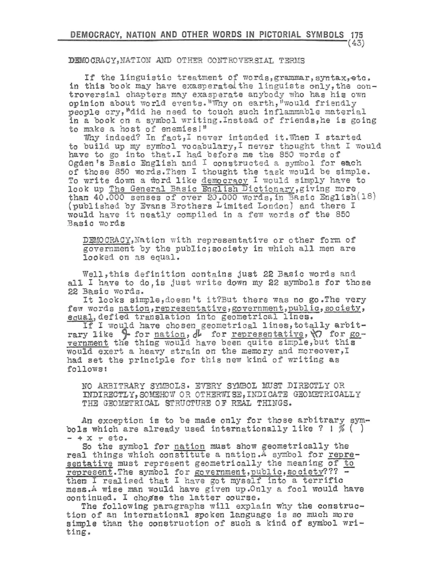 Scanned p. 175 of Semantography