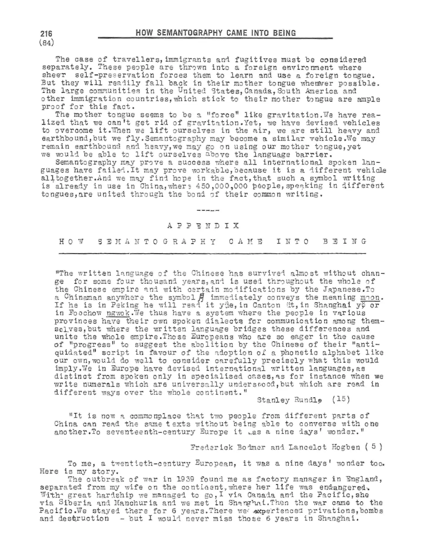 Scanned p. 216 of Semantography