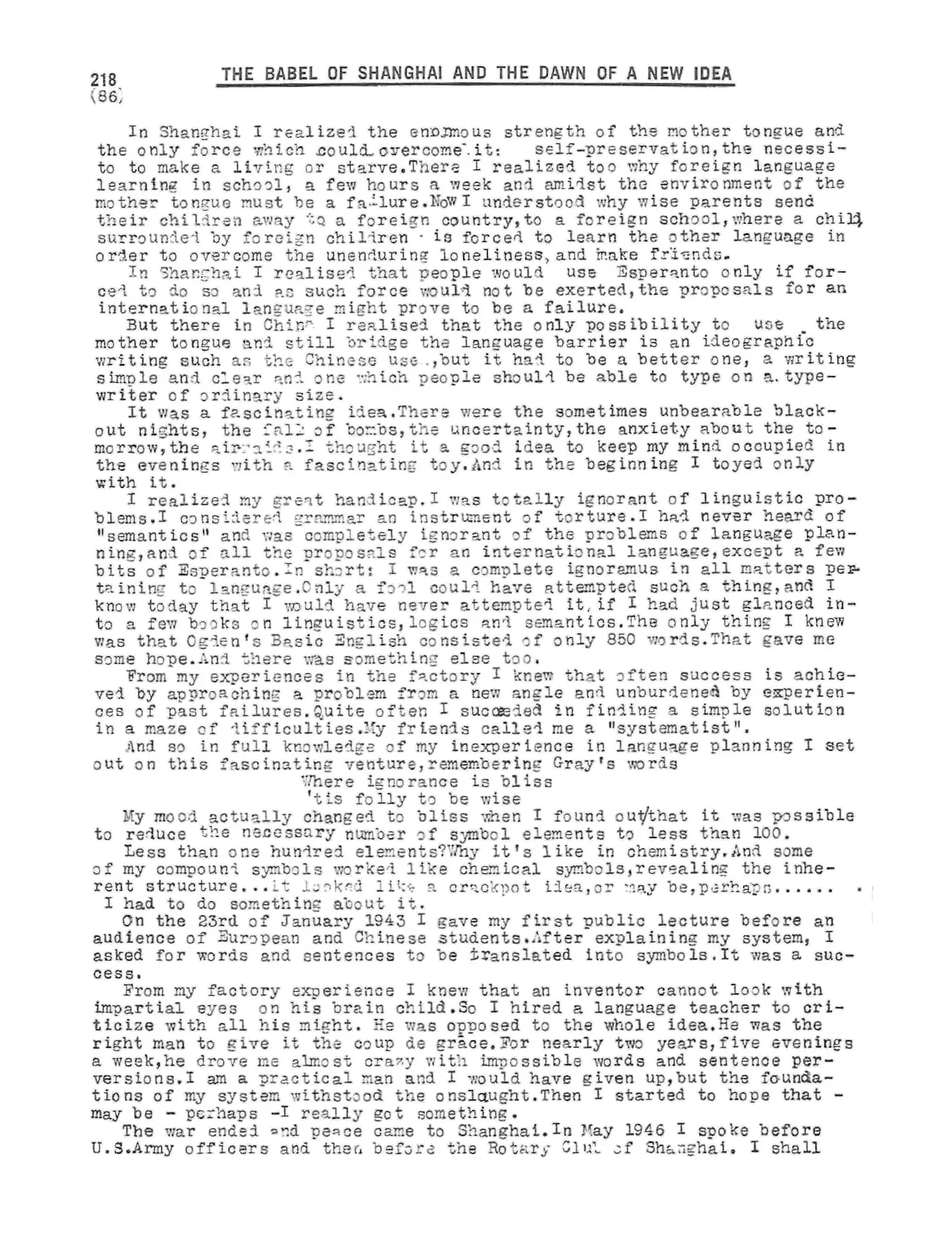 Scanned p. 218 of Semantography