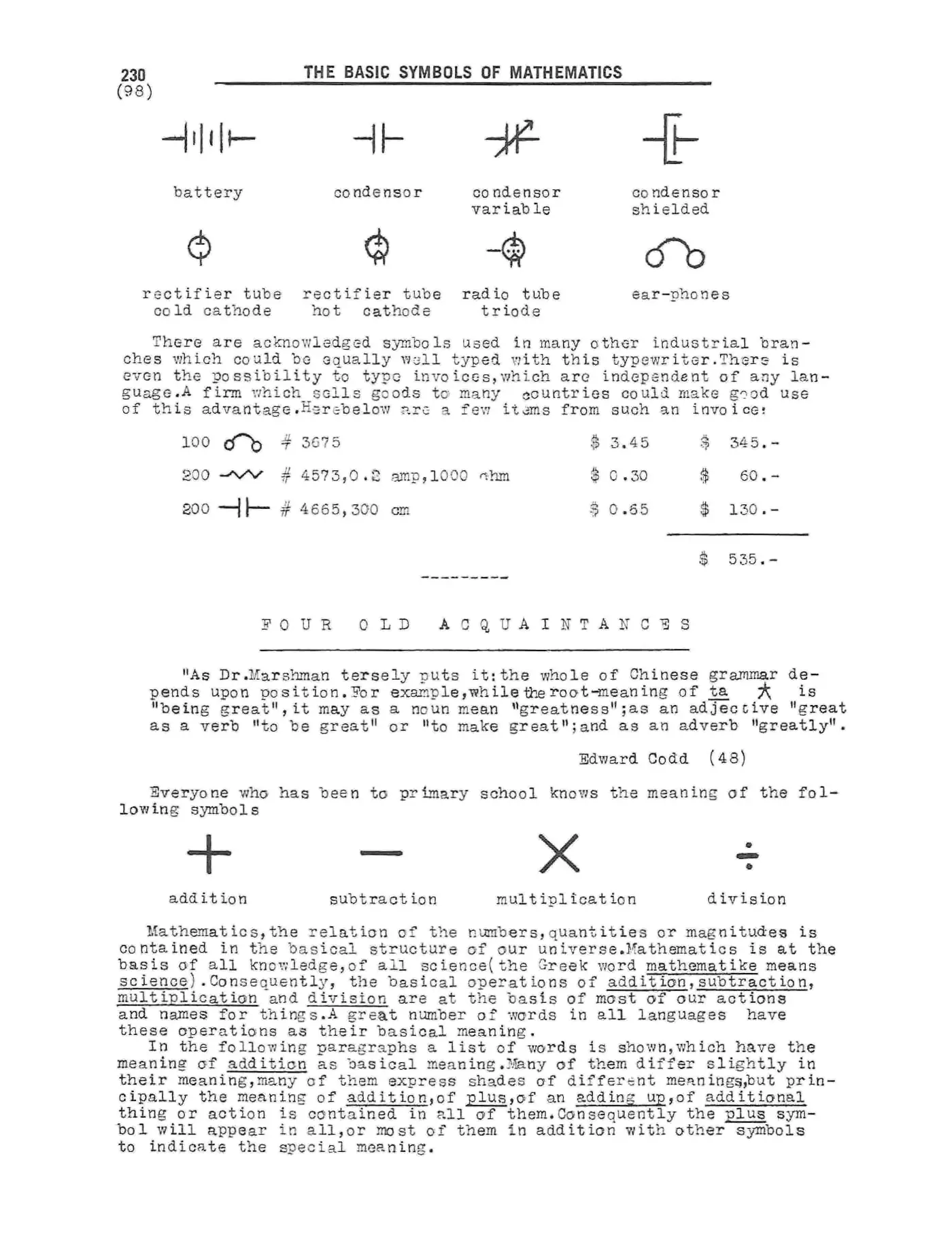 Scanned p. 230 of Semantography