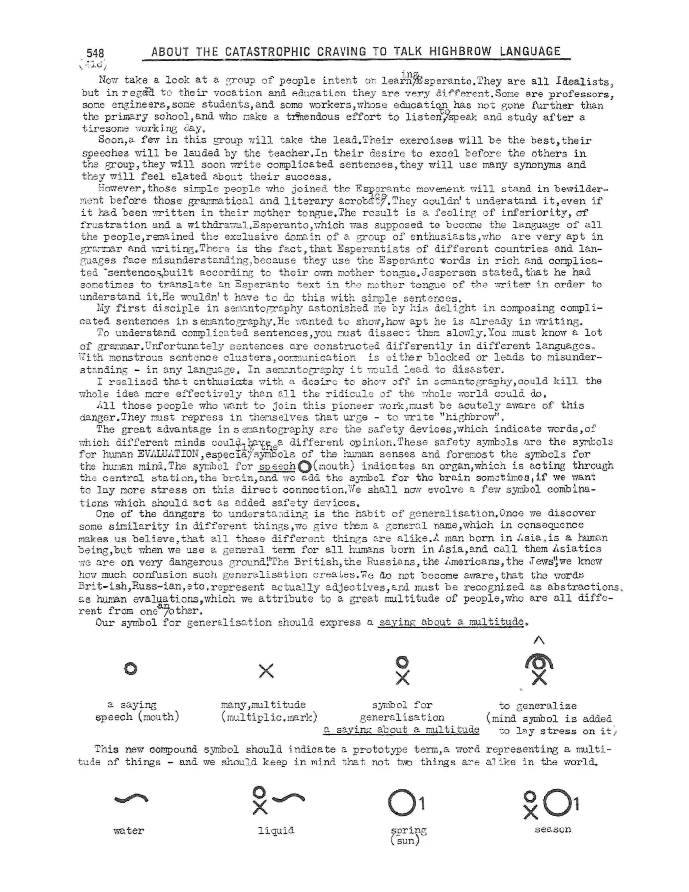 Scanned p. 548 of Semantography