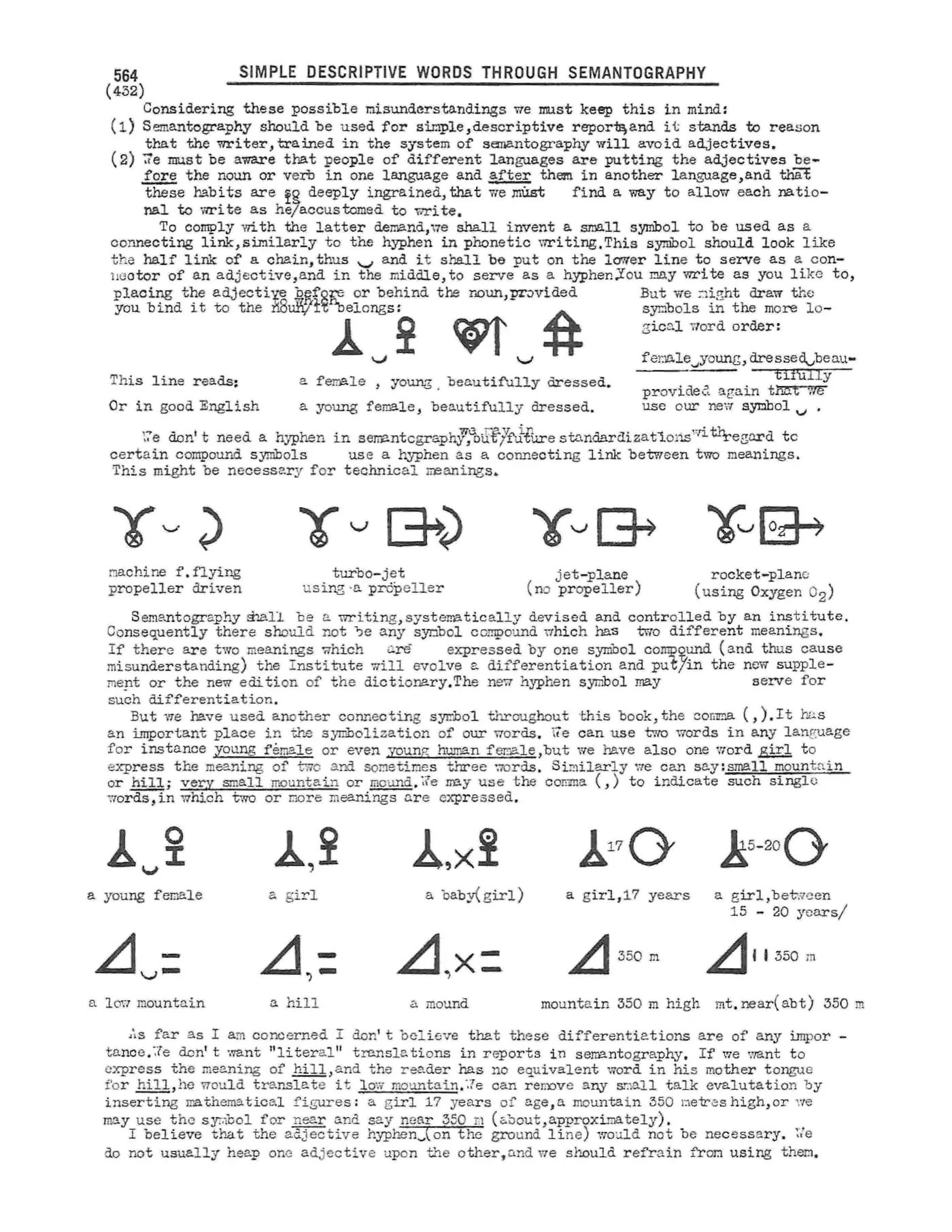 Scanned p. 564 of Semantography